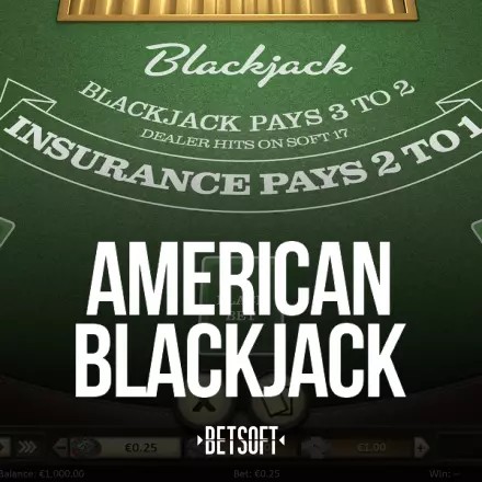American Blackjack game by Betsoft Gaming – logo hosted on 500 Casino