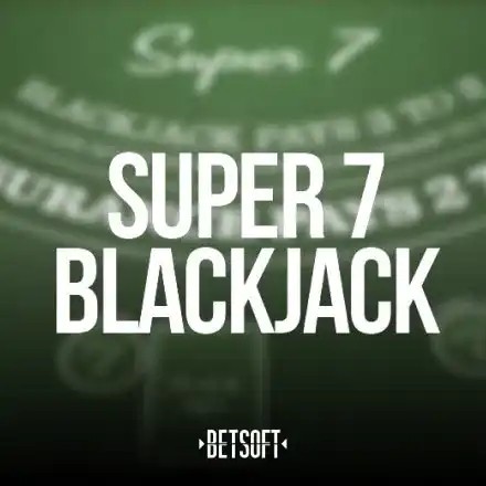 Table Games logo of Super 7 Blackjack from Betsoft Gaming at 500 Casino