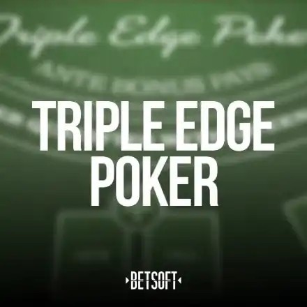 Triple Edge Poker casino game by Betsoft Gaming – featured logo at 500 Casino
